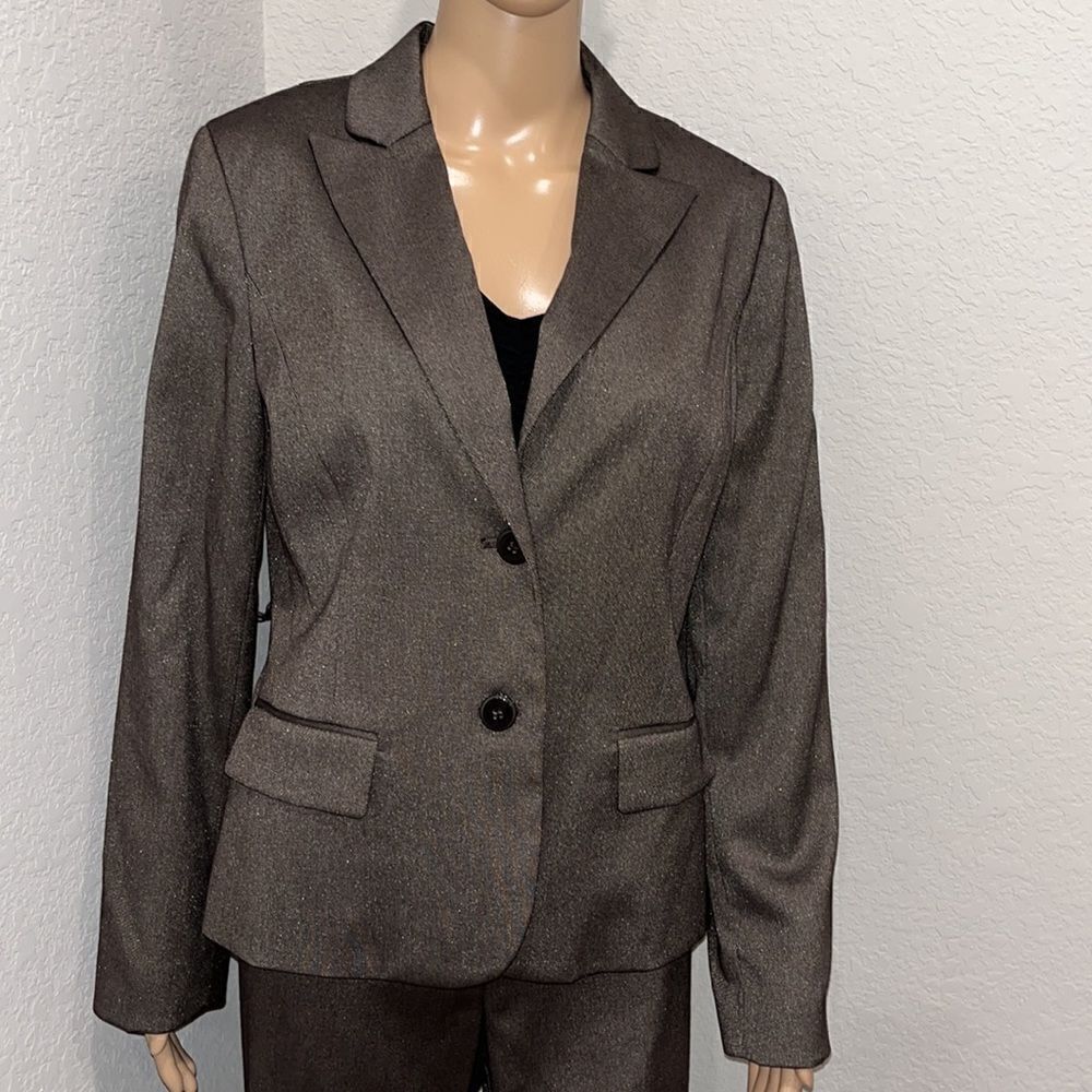 Chaus brown fully lined blazer jacket